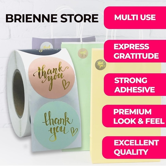 60pc SET!! 30 - 10x13 PolyMailers PLUS 30 Self Adhesive Thank You Sticke… - Picture 7 of 8